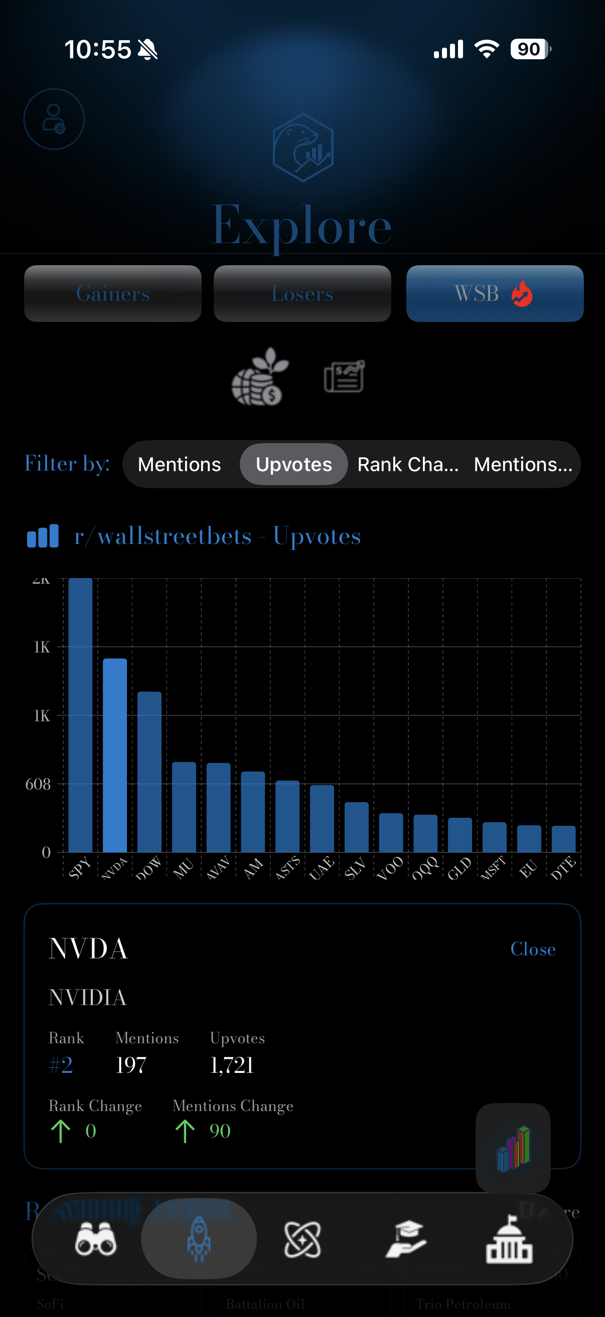 Reddit sentiment signals